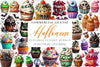 Spooky Sweet Halloween Cupcakes Clipart Bundle