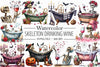 Skeleton Wine Clipart Bundle