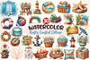 Rustic Coastal Cottage Elements Clipart Bundle