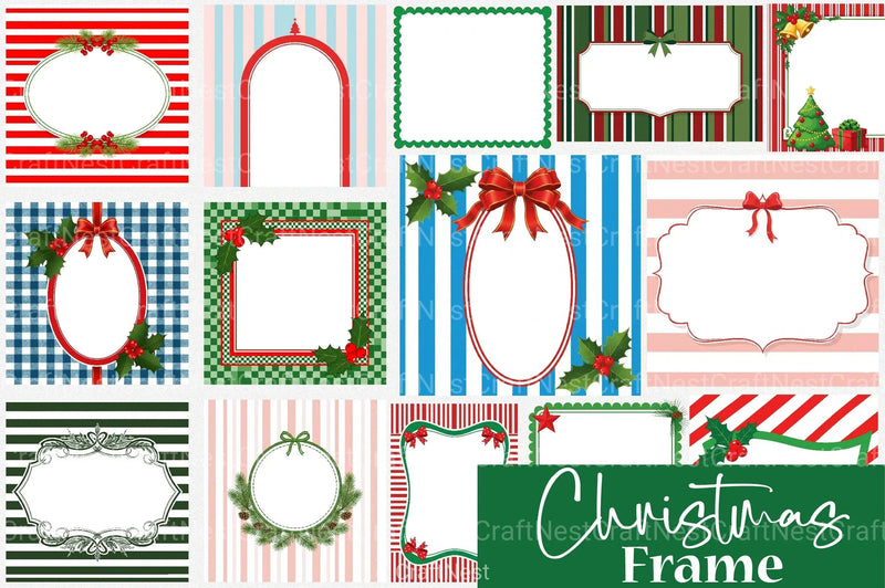 Christmas Frame Clipart Bundle 3 - CraftNest - Digital Crafting and Art