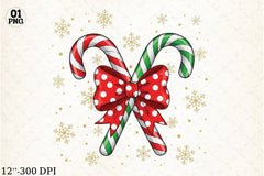 Christmas Candy Cane Clipart Bundle - CraftNest - Digital Crafting and Art