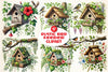 Rustic Bird Feeder Clipart Bundle