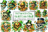 St Patrick Gold Coin Skull Clipart Bundle