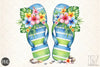 Summer Flip Flop Clipart Bundle