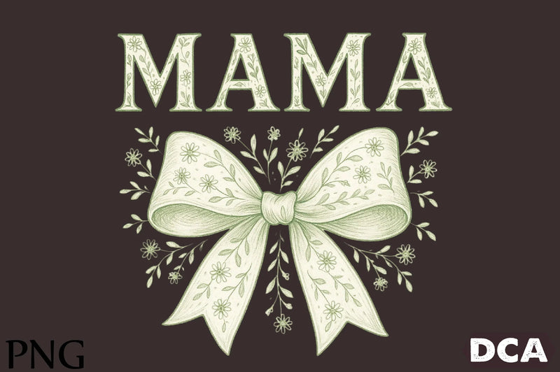 Floral Coquette Varsity Mama Clipart Bundle - CraftNest - Digital Crafting and Art