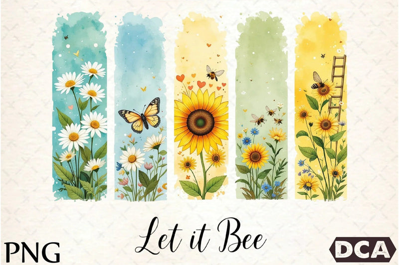 Let It Bee Positivity Spring Summer Clipart Bundle - CraftNest - Digital Crafting and Art