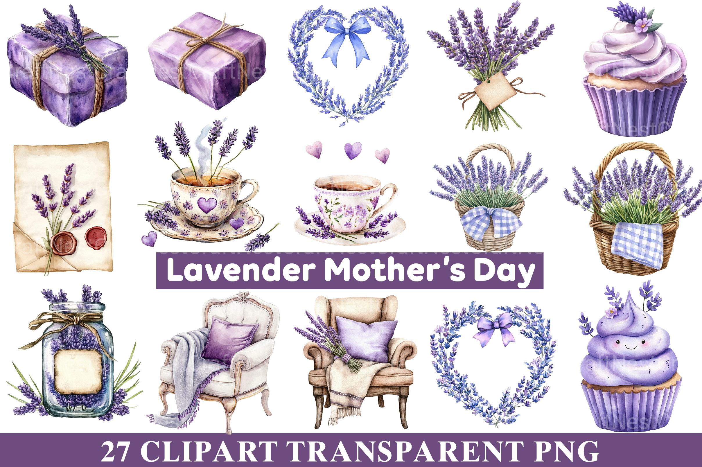 Lavender Mothers Day Clipart