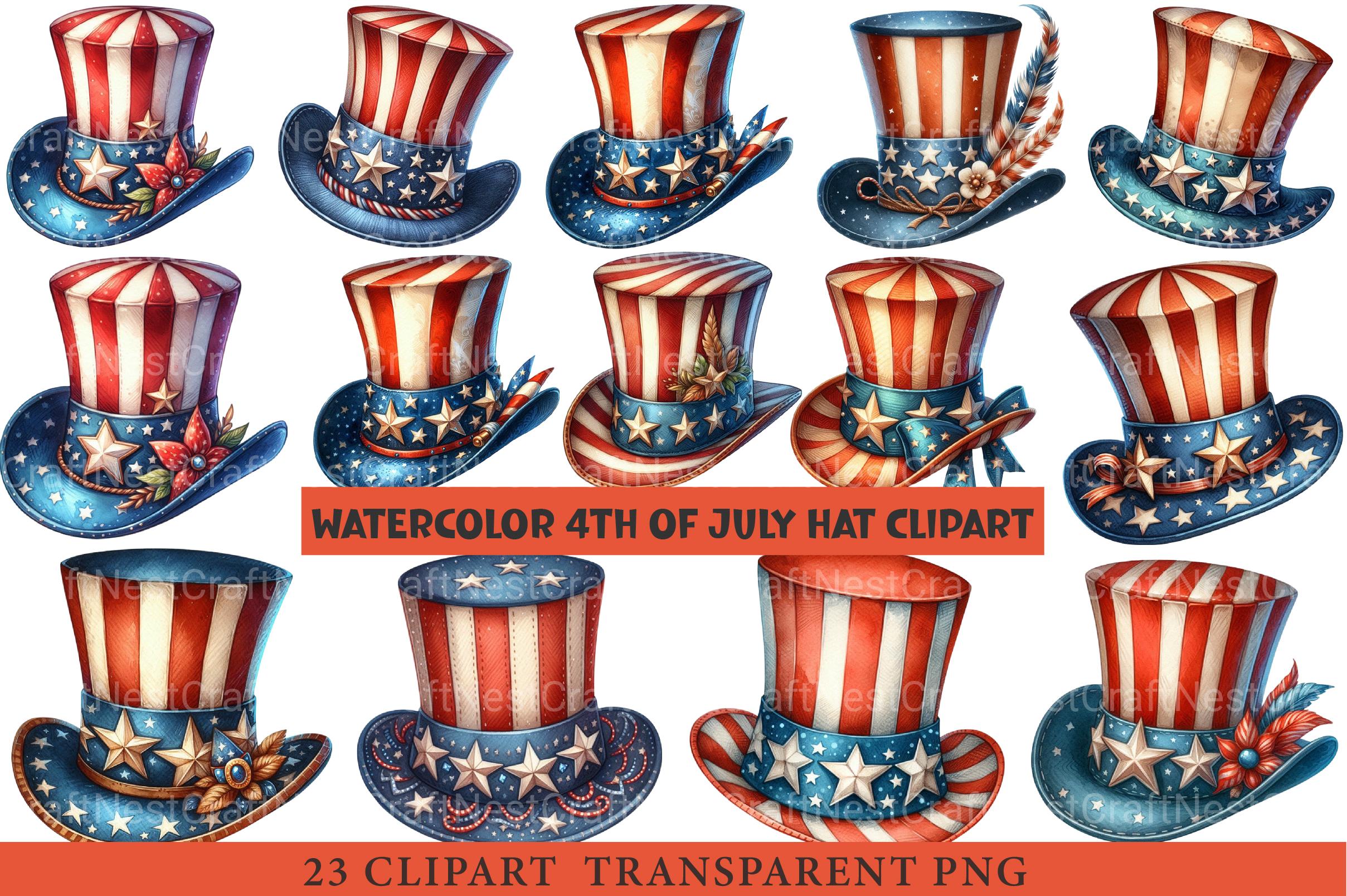 4th of July Hat Clipart