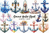 Summer Anchor Clipart Bundle