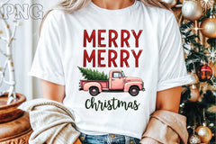 Pink Retro Christmas Truck Clipart Bundle - CraftNest - Digital Crafting and Art