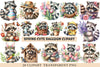 Spring Cute Raccoon Clipart
