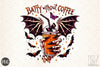 Batty Without Coffee Halloween Clipart Bundle