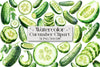 Cucumber Clipart Bundle
