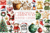 Timeless Winter Charm Christmas Collection Clipart Bundle