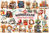 Autumn Back To School Clipart Bundle 2