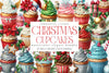 Christmas Cupcakes & Sweets Clipart Bundle