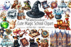 Cute Magic School Clipart Bundle