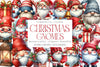 Christmas Gnomes Clipart Bundle: Red & White Festive Fun