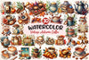 Vintage Autumn Coffee Clipart Bundle 2