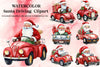 Santa Claus Driving Clipart Bundle