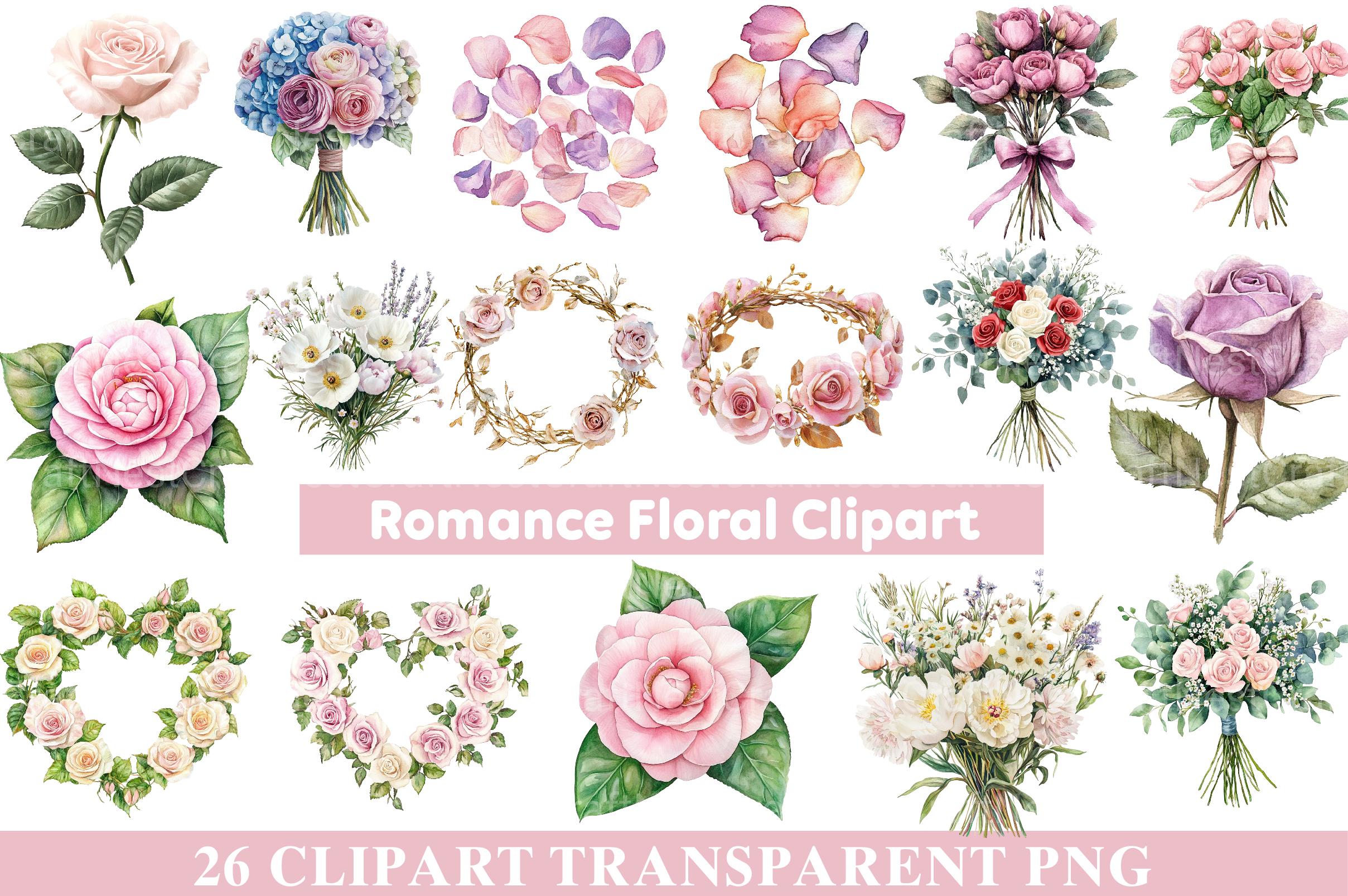 Romance Floral Clipart