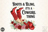 Cowgirl Boots & Bling Clipart Bundle