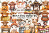 Autumn Highland Cow Clipart Bundle