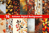Autumn Digital Backgrounds Clipart Bundle