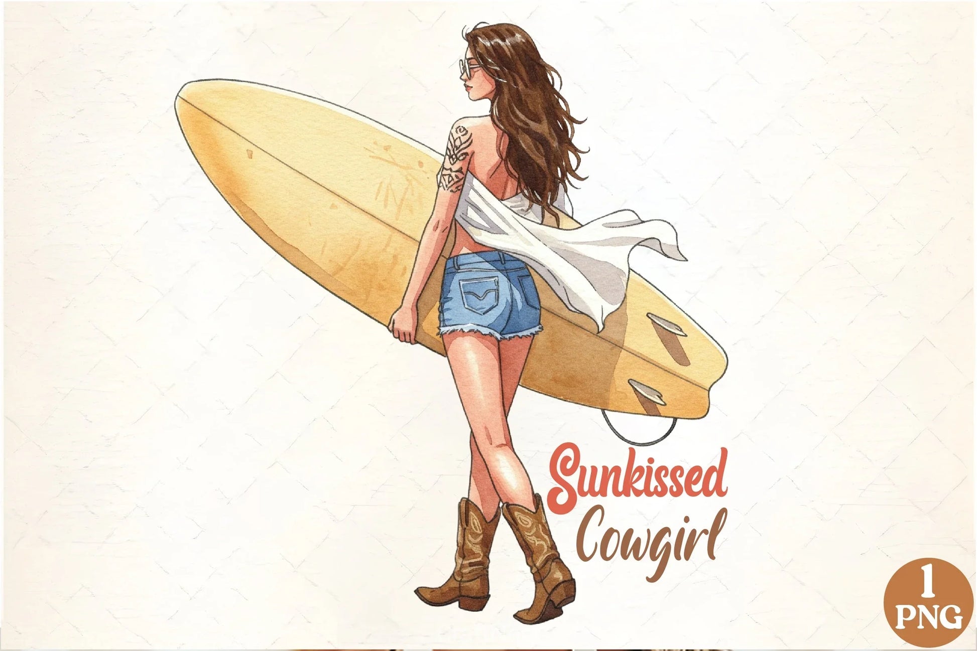 Western Summer Cowgirl Clipart Bundle - CraftNest - Digital Crafting and Art