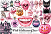 Pink Halloween Clipart Bundle