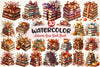 Autumn Bow Book Stack Clipart Bundle