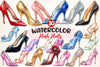 High Heels With Diamonds And Pearls Clipart Bundle