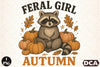 Feral Girl Autumn Clipart Bundle