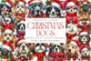 Christmas Dogs Clipart Bundle