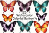 Colorful Butterfly Clipart Bundle