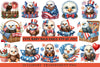 4th of July Eagle Clipart