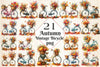 Autumn Vintage Bicycle Clipart Bundle 4