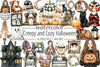 Creepy Cozy Halloween Clipart Bundle