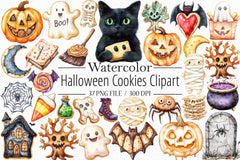Halloween Cookies Clipart Bundle - CraftNest - Digital Crafting and Art