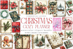 Cozy Christmas Planner Clipart Bundle 1 - CraftNest - Digital Crafting and Art