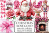 Rose Gold Christmas Clipart Bundle