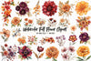 Fall Flower Clipart Bundle