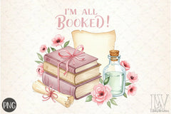 I'm All Booked Clipart Bundle - CraftNest - Digital Crafting and Art