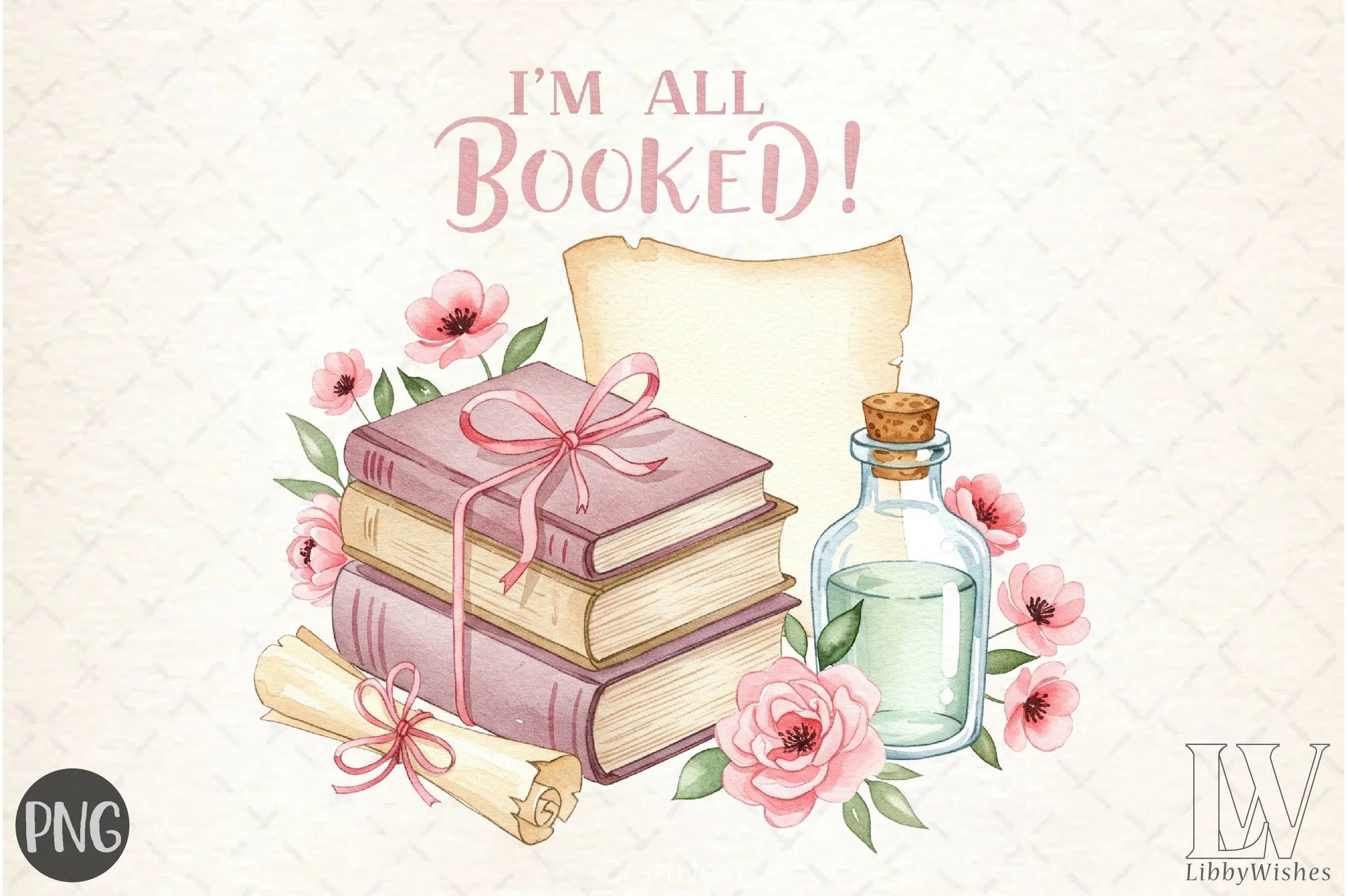 I'm All Booked Clipart Bundle - CraftNest - Digital Crafting and Art