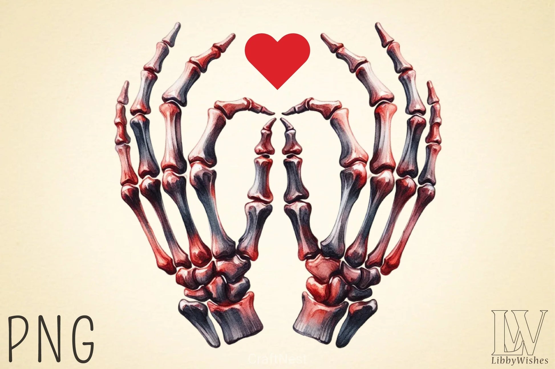 Valentine Skeleton Clipart Bundle 5 - CraftNest - Digital Crafting and Art