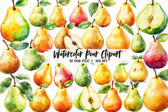 Pear Clipart Bundle 2 - CraftNest - Digital Crafting and Art