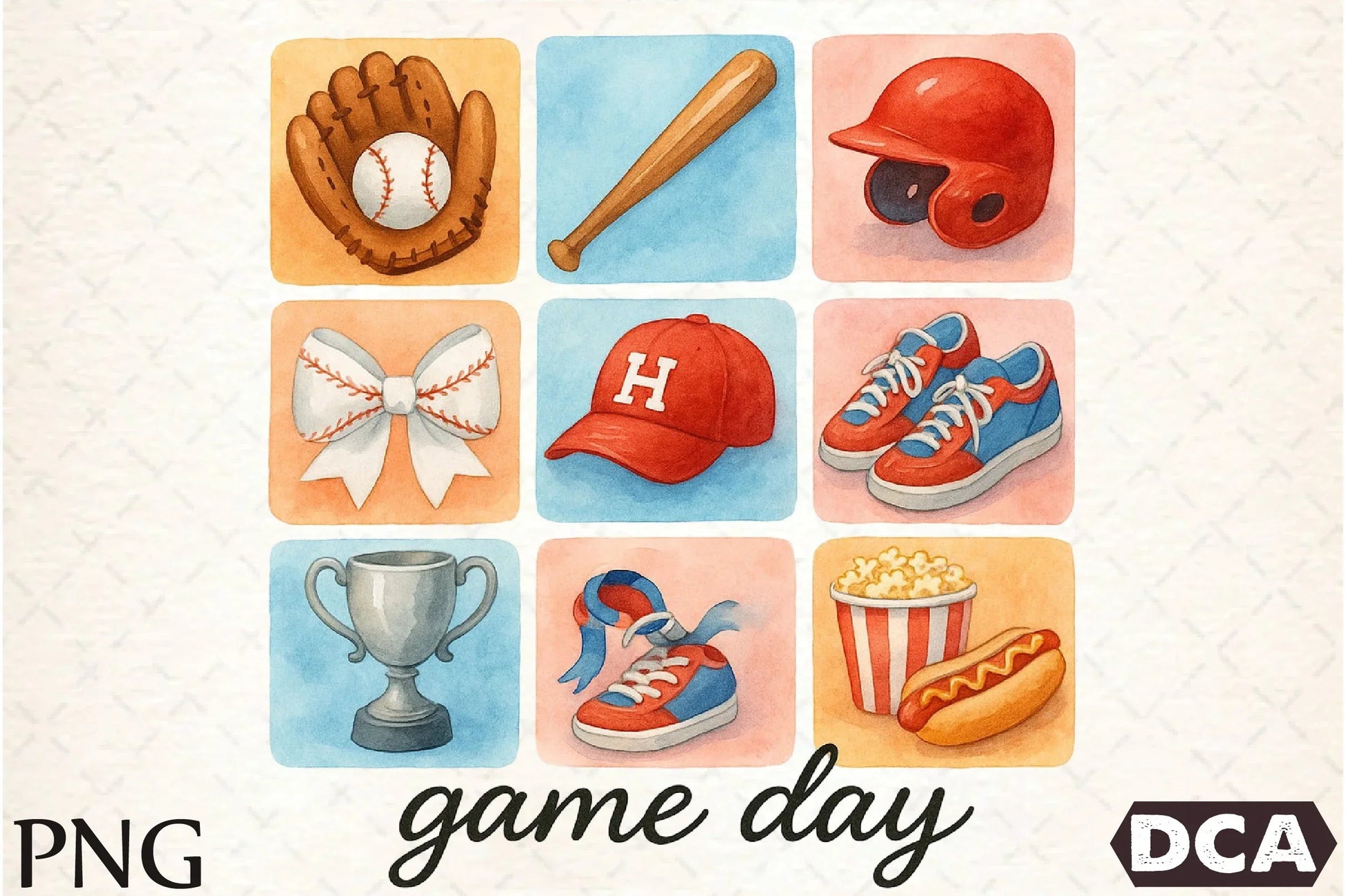 Brushstroke Baseball Game Day Clipart Bundle - CraftNest - Digital Crafting and Art
