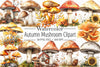 Autumn Mushroom Clipart Bundle