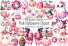 Pink Halloween Clipart Bundle