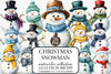 Christmas Snowman Clipart Bundle